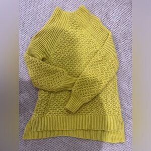 Anthropologie Citron Mock Neck Tunic Sweater